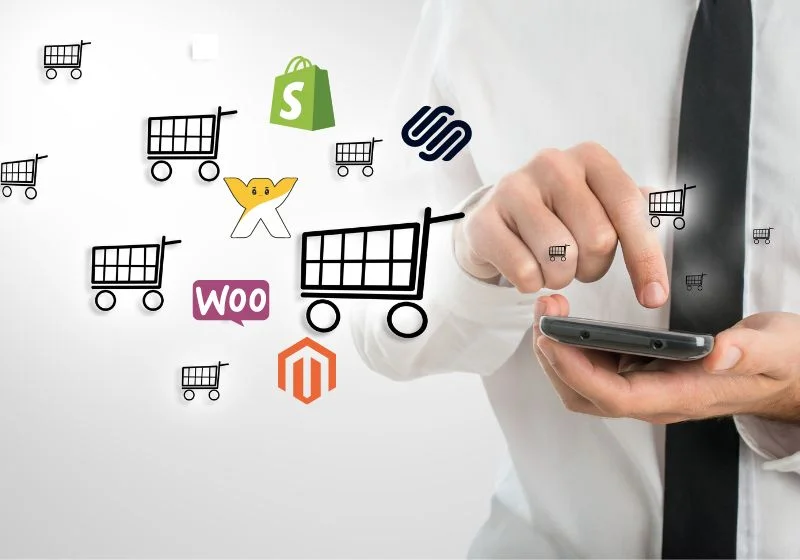 concept of different ecommerce platforms by esurgent